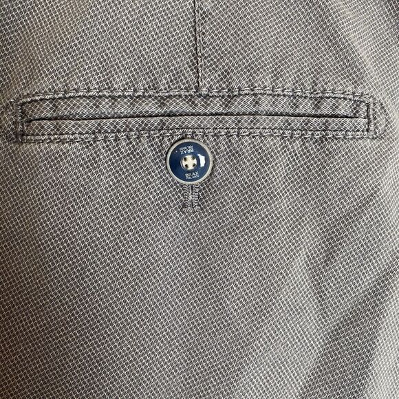 Brax Mens Bellevill Shorts Gray‎ Diamond Pattern Size 40 Stretch Chino Beach - Picture 8 of 15